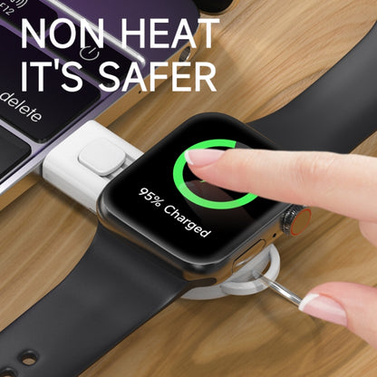 USB Portable Wireless Magnetic Suction Charger(White) by bashfashion