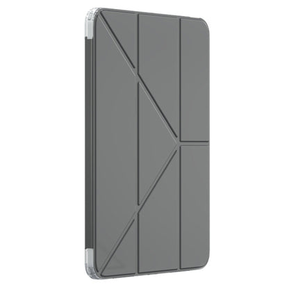 For iPad Air 11 2025 / 2024 Mutural Deformation Stand Smart Leather Tablet Case(Black) by Mutural