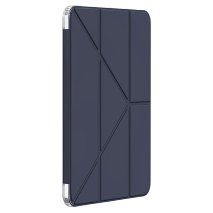 For iPad Air 13 2025 / 2024 Mutural Deformation Stand Smart Leather Tablet Case(Dark Blue) by Mutural