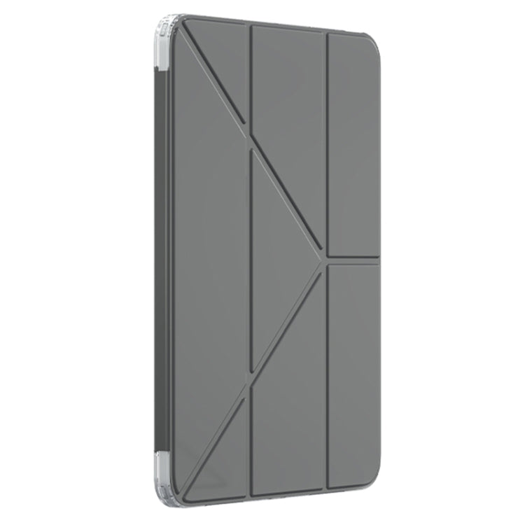 For iPad Pro 13 2025 / 2024 Mutural Deformation Stand Smart Leather Tablet Case(Black) by Mutural