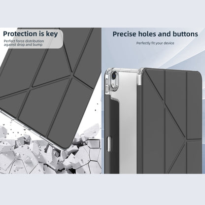 For iPad Air 2022 / 2020 10.9 Mutural Deformation Stand Smart Leather Tablet Case(Grey) by Mutural