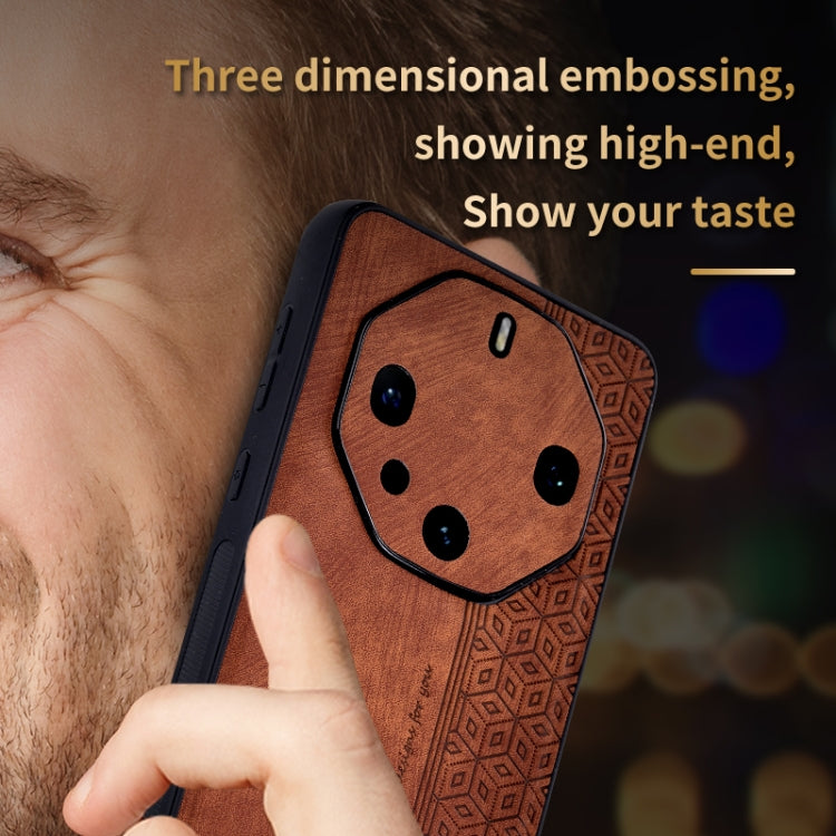 For Huawei Mate 60 RS Ultimate AZNS 3D Embossed Skin Feel Phone Case(Dark Green) by AZNS