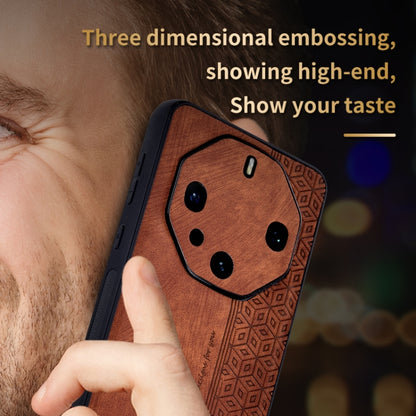 For Huawei Mate 60 RS Ultimate AZNS 3D Embossed Skin Feel Phone Case(Dark Green) by AZNS