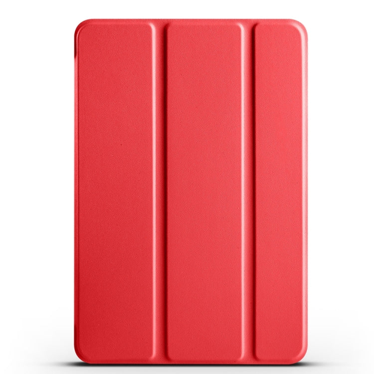 For iPad mini 5 / 4 / 3 / 2 / 1 3-folding TPU Horizontal Flip Leather Tablet Case with Holder(Red) by bashfashion