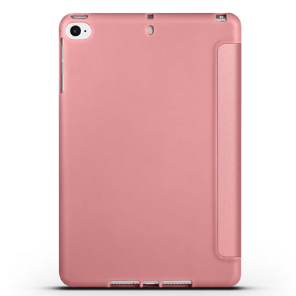 For iPad 9.7 2018 / 2017 / Air 2 / Air 3-folding TPU Horizontal Flip Leather Tablet Case with Holder(Rose Gold) by bashfashion