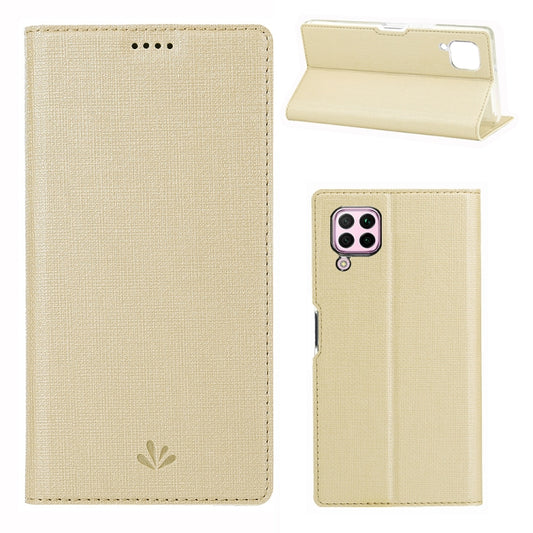 For Huawei nova 6 SE / P40 Lite / nova 7i ViLi DMX-54 Shockproof TPU + PU Leather Magnetic Attraction Horizontal Flip Protective Case with Card Slots & Holder(Champagne Gold) by ViLi