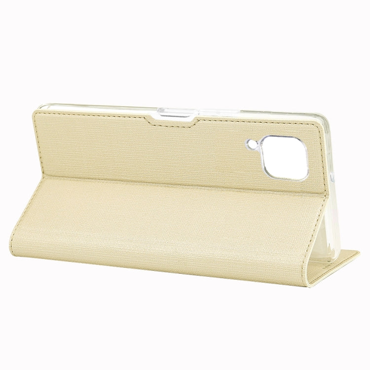 For Huawei nova 6 SE / P40 Lite / nova 7i ViLi DMX-54 Shockproof TPU + PU Leather Magnetic Attraction Horizontal Flip Protective Case with Card Slots & Holder(Champagne Gold) by ViLi