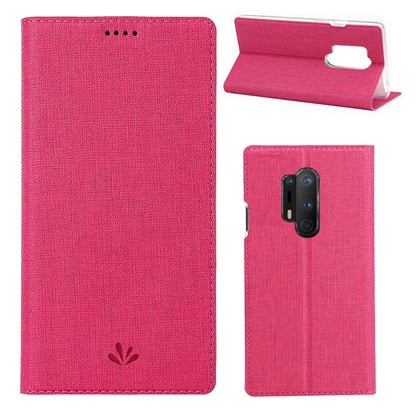 For OnePlus 8 Pro ViLi DMX-54 Shockproof TPU + PU Leather Magnetic Attraction Horizontal Flip Protective Case with Card Slots & Holder(Rose Red) by ViLi