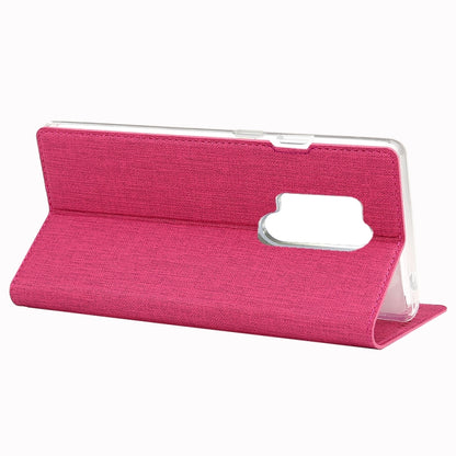 For OnePlus 8 Pro ViLi DMX-54 Shockproof TPU + PU Leather Magnetic Attraction Horizontal Flip Protective Case with Card Slots & Holder(Rose Red) by ViLi