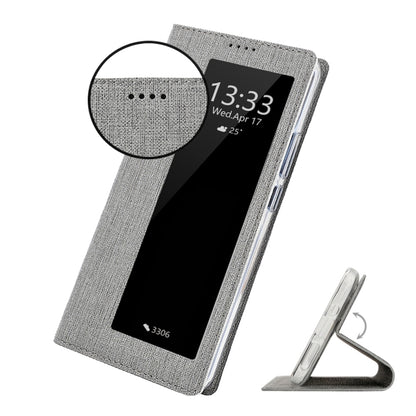 For Huawei P40 ViLi DMX-54 Shockproof TPU + PU Leather View Window Magnetic Attraction Horizontal Flip Protective Case with Card Slots & Holder & Sleep / Wake-up(Champagne Gold) by ViLi