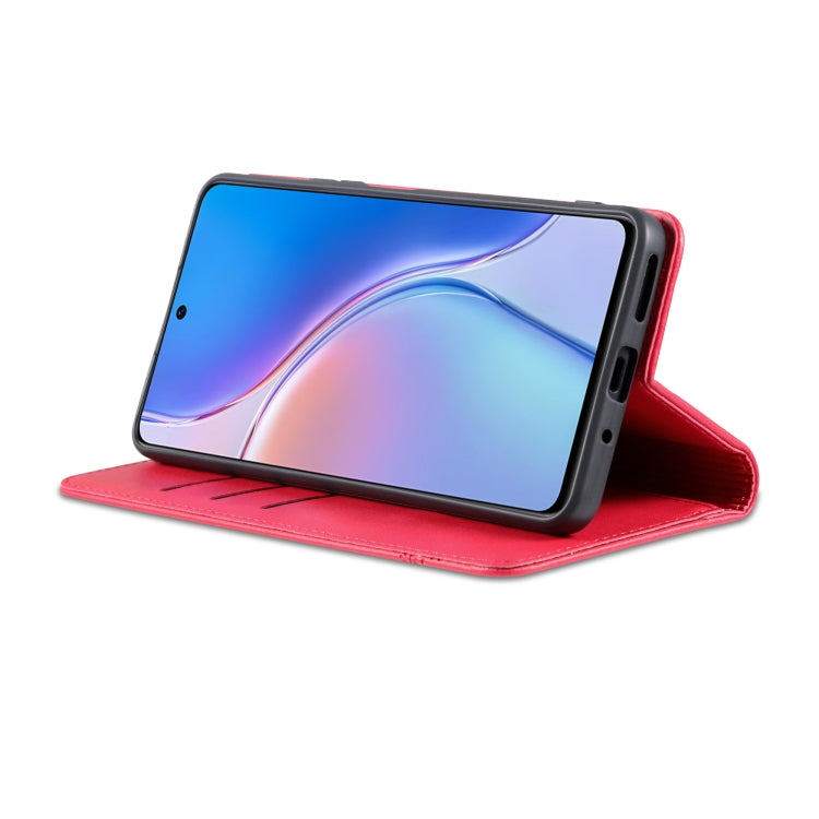 For Huawei Maimang 20 AZNS Magnetic Calf Texture Flip Leather Phone Case(Red) by AZNS