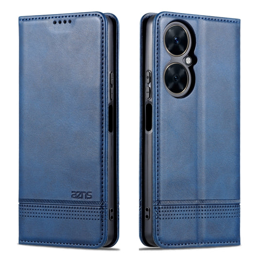 For Huawei Maimang 20 AZNS Magnetic Calf Texture Flip Leather Phone Case(Dark Blue) by AZNS