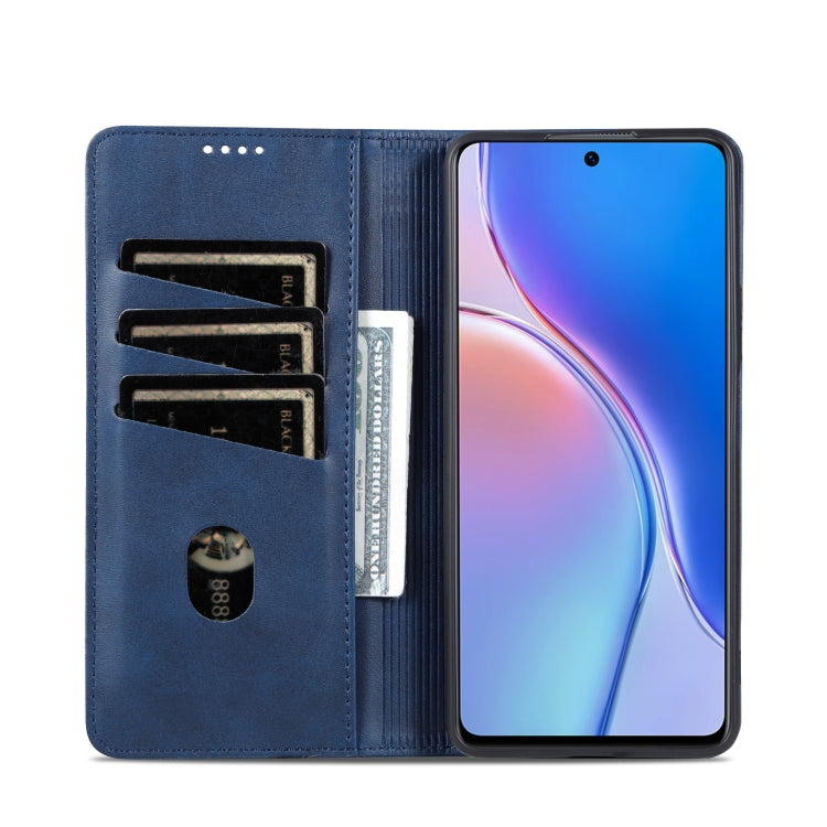 For Huawei Maimang 20 AZNS Magnetic Calf Texture Flip Leather Phone Case(Dark Blue) by AZNS