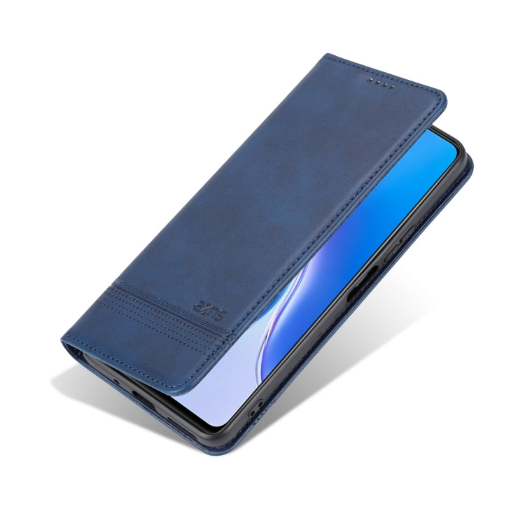 For Huawei Maimang 20 AZNS Magnetic Calf Texture Flip Leather Phone Case(Dark Blue) by AZNS
