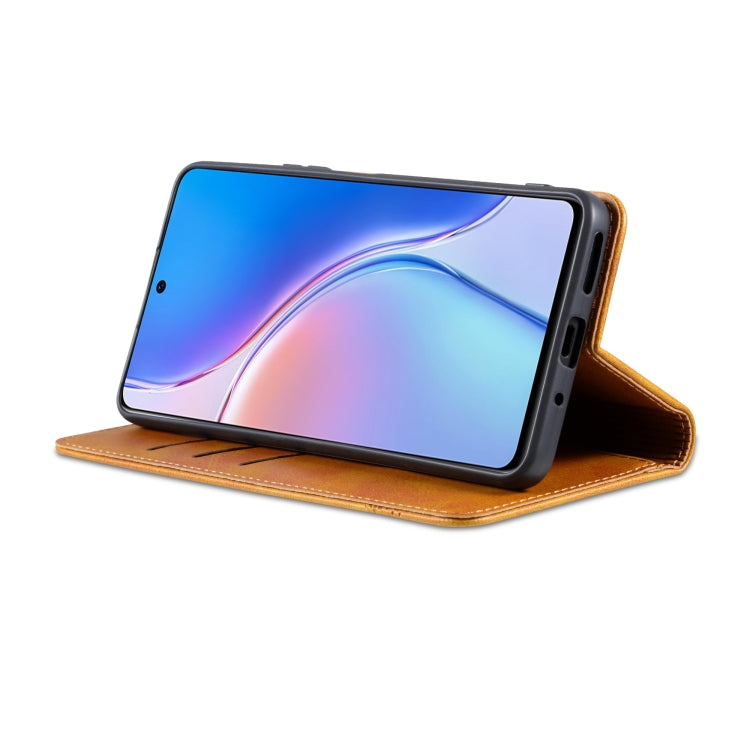 For Huawei Maimang 20 AZNS Magnetic Calf Texture Flip Leather Phone Case(Light Brown) by AZNS