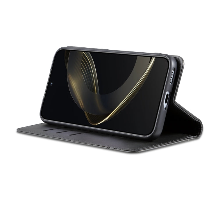 For Huawei Nova 11 Pro AZNS Magnetic Calf Texture Flip Leather Phone Case(Black) by AZNS