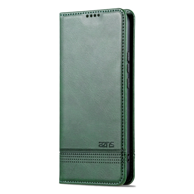 For Huawei Nova 11 Pro AZNS Magnetic Calf Texture Flip Leather Phone Case(Dark Green) by AZNS