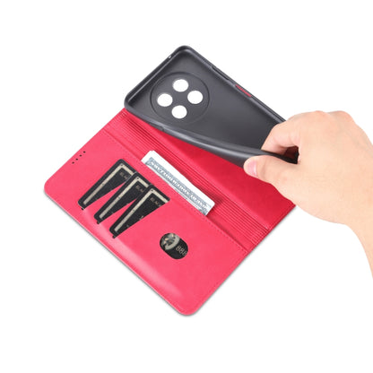 For Huawei Enjoy 60X AZNS Magnetic Calf Texture Flip Leather Phone Case(Red) by AZNS