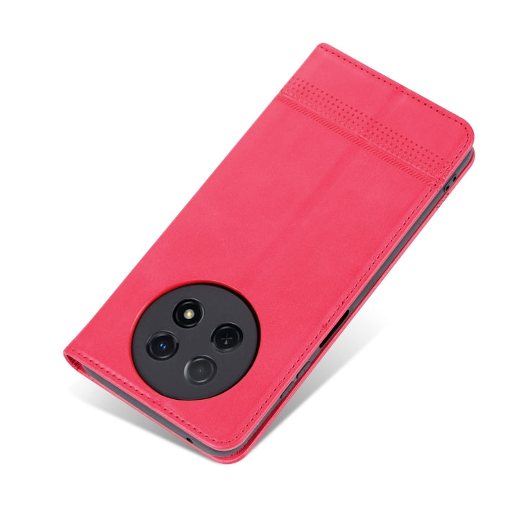 For Huawei Enjoy 60X AZNS Magnetic Calf Texture Flip Leather Phone Case(Red) by AZNS