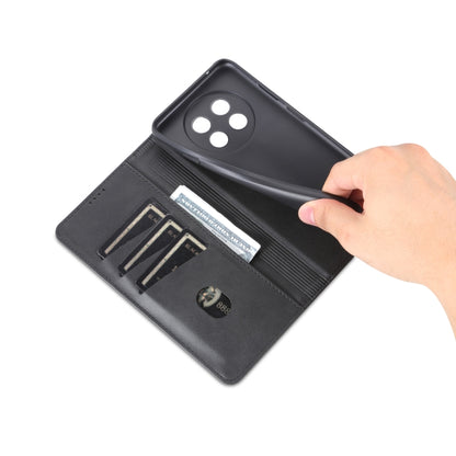 For Huawei Enjoy 60X AZNS Magnetic Calf Texture Flip Leather Phone Case(Black) by AZNS