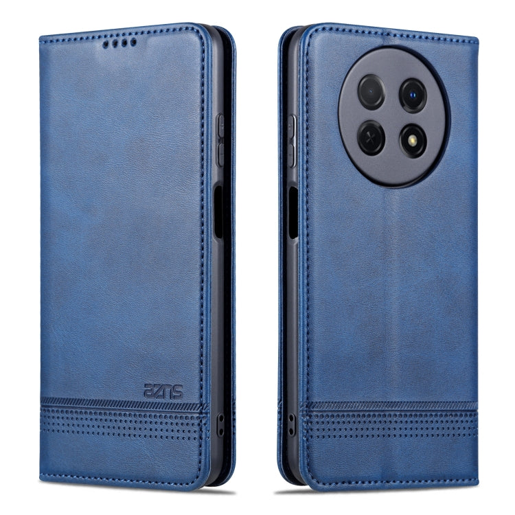 For Huawei Enjoy 60X AZNS Magnetic Calf Texture Flip Leather Phone Case(Dark Blue) by AZNS