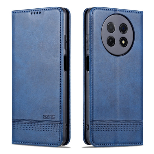 For Huawei Enjoy 60X AZNS Magnetic Calf Texture Flip Leather Phone Case(Dark Blue) by AZNS