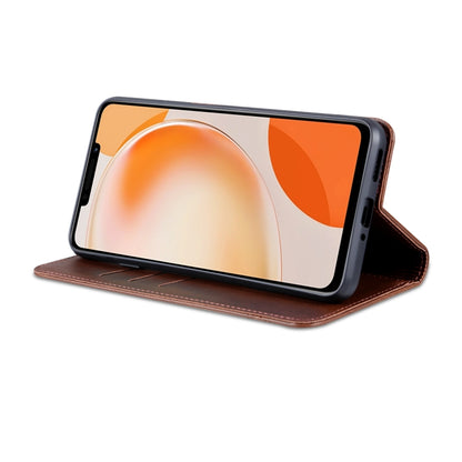 For Huawei Enjoy 60X AZNS Magnetic Calf Texture Flip Leather Phone Case(Dark Brown) by AZNS