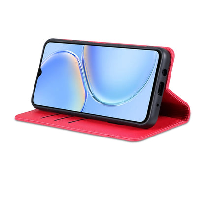 For Huawei Maimang A20 AZNS Magnetic Calf Texture Flip Leather Phone Case(Red) by AZNS