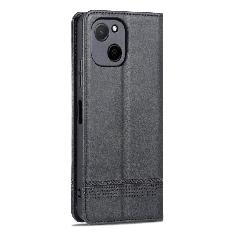 For Huawei Maimang A20 AZNS Magnetic Calf Texture Flip Leather Phone Case(Black) by AZNS