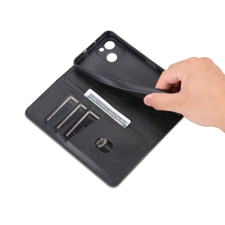 For Huawei Maimang A20 AZNS Magnetic Calf Texture Flip Leather Phone Case(Black) by AZNS