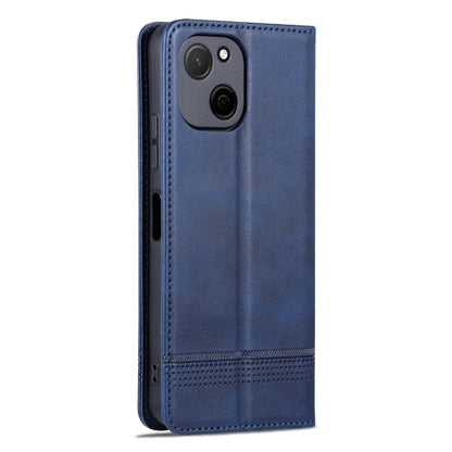 For Huawei Maimang A20 AZNS Magnetic Calf Texture Flip Leather Phone Case(Dark Blue) by AZNS