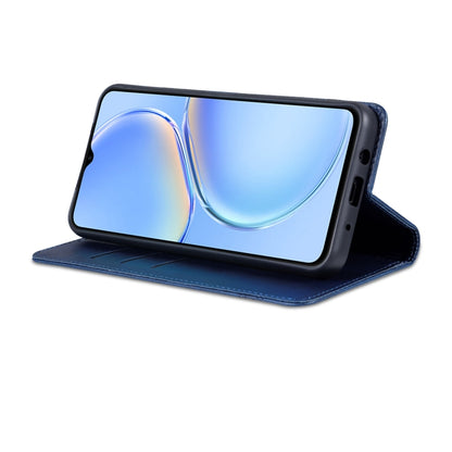 For Huawei Maimang A20 AZNS Magnetic Calf Texture Flip Leather Phone Case(Dark Blue) by AZNS
