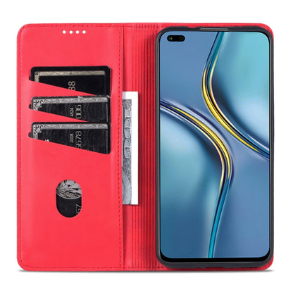 For Huawei Enjoy 60 Pro AZNS Magnetic Calf Texture Flip Leather Phone Case(Red) by AZNS