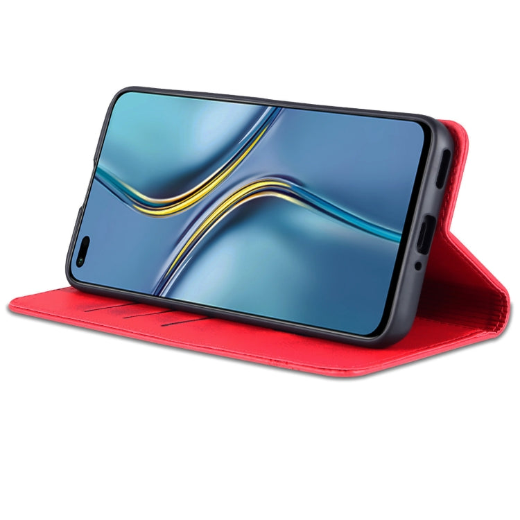 For Huawei Enjoy 60 Pro AZNS Magnetic Calf Texture Flip Leather Phone Case(Red) by AZNS