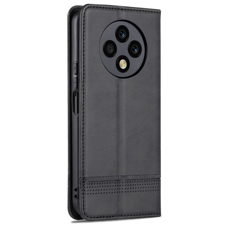 For Huawei Enjoy 60 Pro AZNS Magnetic Calf Texture Flip Leather Phone Case(Black) by AZNS