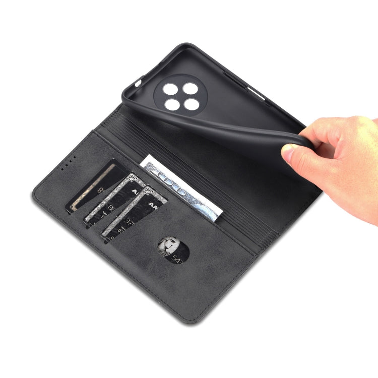 For Huawei Enjoy 60 Pro AZNS Magnetic Calf Texture Flip Leather Phone Case(Black) by AZNS