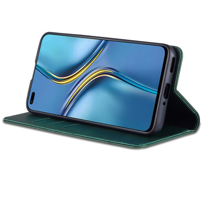 For Huawei Enjoy 60 Pro AZNS Magnetic Calf Texture Flip Leather Phone Case(Dark Green) by AZNS