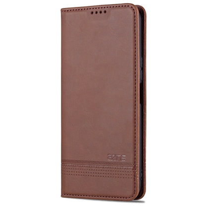 For Huawei Enjoy 60 Pro AZNS Magnetic Calf Texture Flip Leather Phone Case(Dark Brown) by AZNS