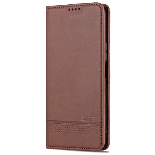 For Huawei Enjoy 60 Pro AZNS Magnetic Calf Texture Flip Leather Phone Case(Dark Brown) by AZNS