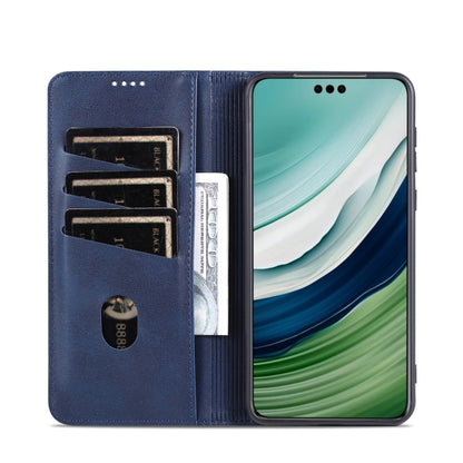 For Huawei Mate 60 AZNS Magnetic Calf Texture Flip Leather Phone Case(Dark Blue) by AZNS