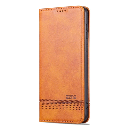 For Huawei Mate 60 Pro AZNS Magnetic Calf Texture Flip Leather Phone Case(Light Brown) by AZNS