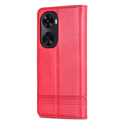 For Huawei nova 11 SE AZNS Magnetic Calf Texture Flip Leather Phone Case(Red) by AZNS