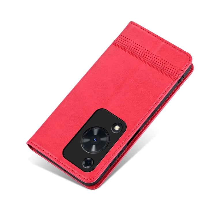 For Huawei Enjoy 70 AZNS Magnetic Calf Texture Flip Leather Phone Case(Red) by AZNS