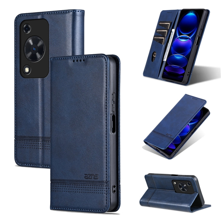 For Huawei Enjoy 70 AZNS Magnetic Calf Texture Flip Leather Phone Case(Dark Blue) by AZNS