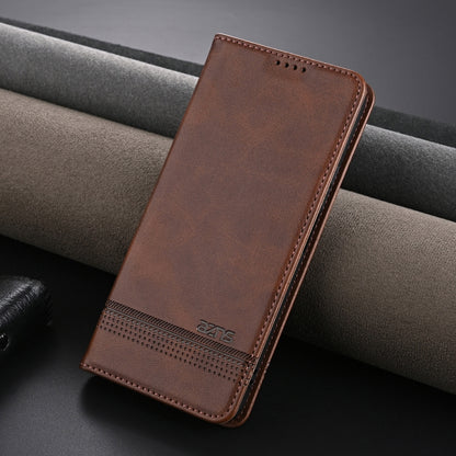 For Huawei Enjoy 70 AZNS Magnetic Calf Texture Flip Leather Phone Case(Dark Brown) by AZNS