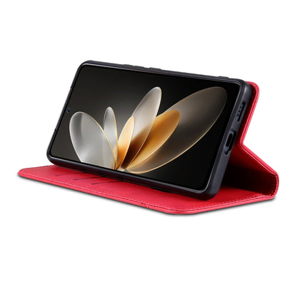 For Huawei Pura 70 AZNS Magnetic Calf Texture Flip Leather Phone Case(Red) by AZNS