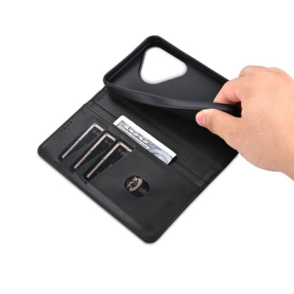 For Huawei Pura 70 AZNS Magnetic Calf Texture Flip Leather Phone Case(Black) by AZNS