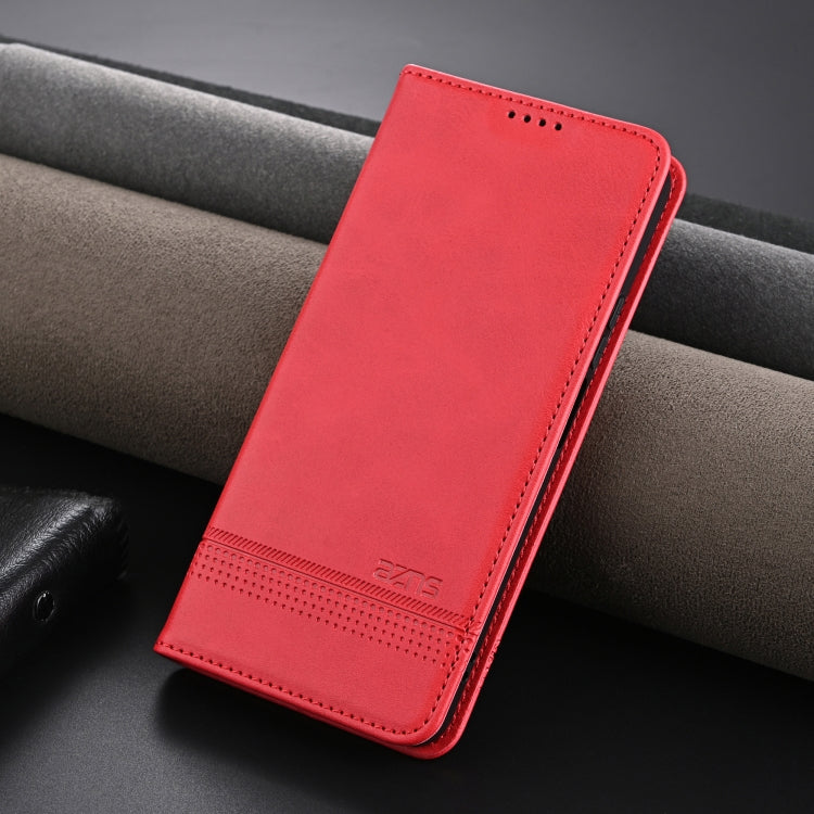 For Huawei Enjoy 70 Pro/nova 12i AZNS Magnetic Calf Texture Flip Leather Phone Case(Red) by AZNS