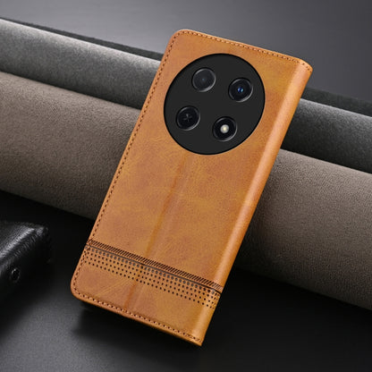 For Huawei Enjoy 70 Pro/nova 12i AZNS Magnetic Calf Texture Flip Leather Phone Case(Light Brown) by AZNS
