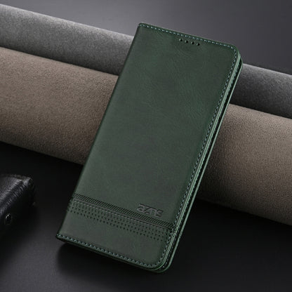 For Huawei Pura 70 Pro / 70 Pro+ AZNS Magnetic Calf Texture Flip Leather Phone Case(Dark Green) by AZNS